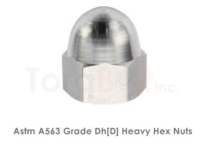 Astm A563 Grade Dh[D] Heavy Hex Nuts / ASME SA563 Grade Dh[D] Heavy Hex Nuts